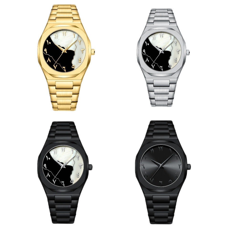 Men’s Business Advanced Arabic Steel Belt Quartz Watch