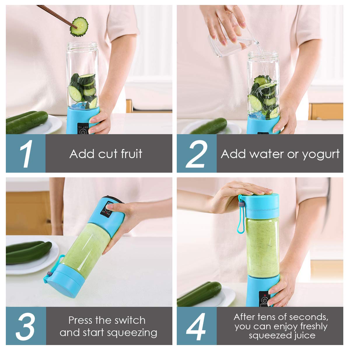 Kitchen Fruit Juice Mixer Home Simple Portable Electric Mini Juicer