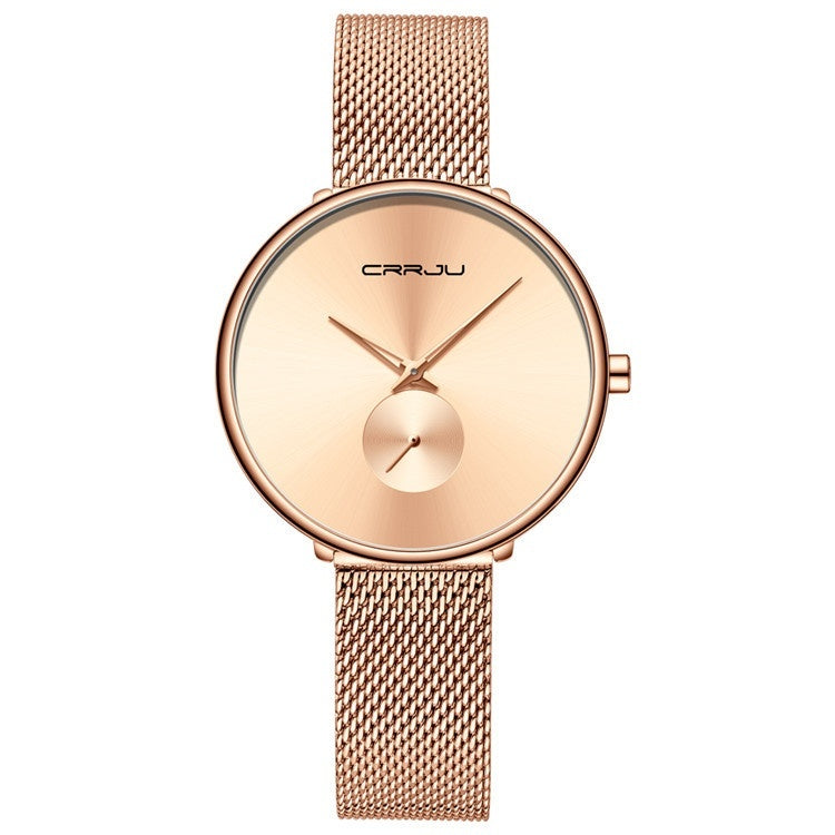 Women’s Stainless Steel Strap Mesh Strap Watch Simple