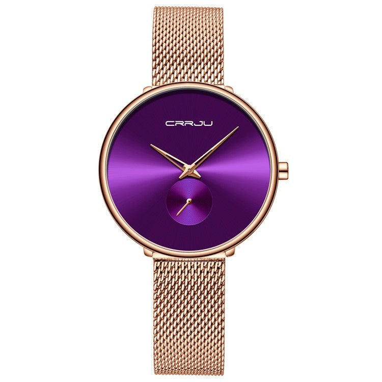 Women’s Stainless Steel Strap Mesh Strap Watch Simple