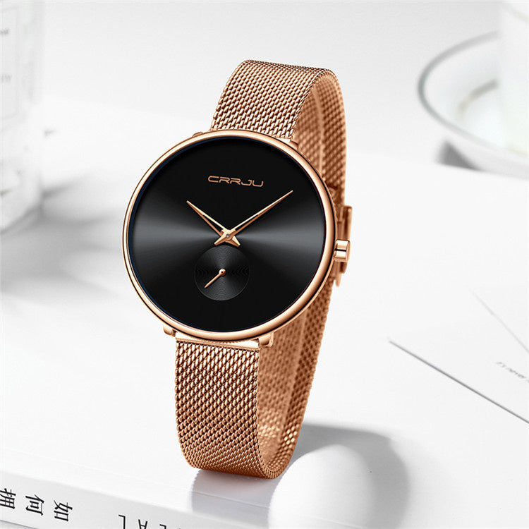 Women’s Stainless Steel Strap Mesh Strap Watch Simple