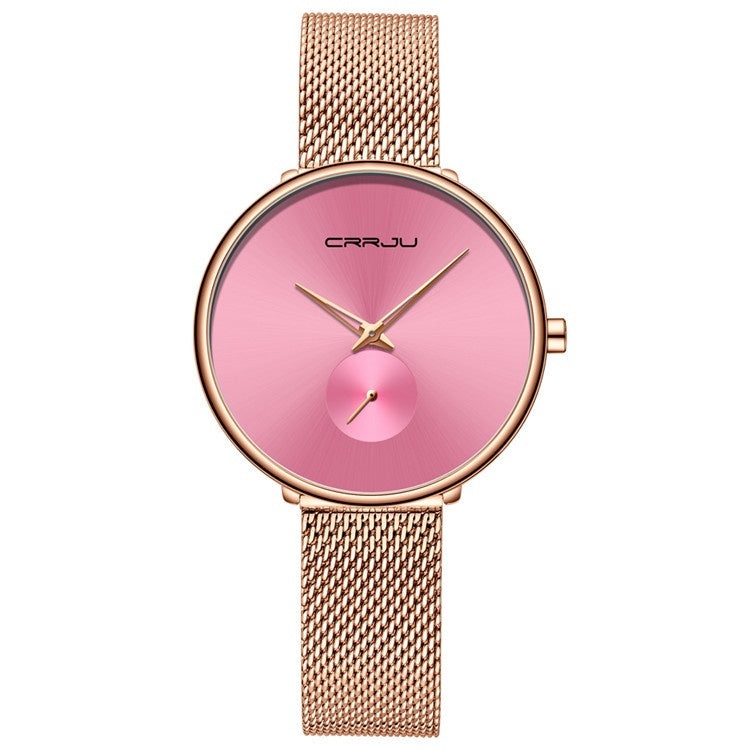 Women’s Stainless Steel Strap Mesh Strap Watch Simple