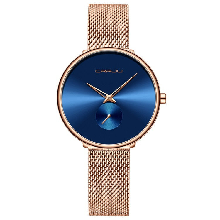 Women’s Stainless Steel Strap Mesh Strap Watch Simple